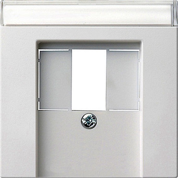 Накладка на аудиорозетку Gira SYSTEM 55, белый глянцевый, 087603, G087603