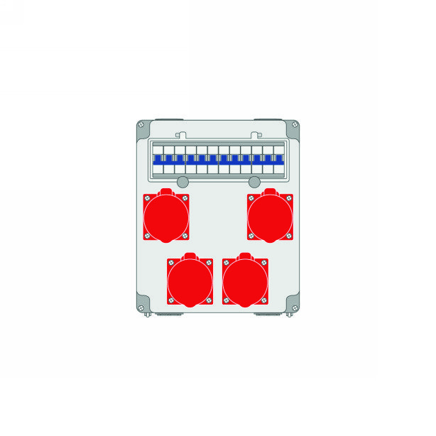 Силовая комбинация 260x319x146 mm, готовая к подключению, IP44, Z 60.23