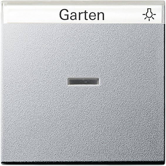 Клавиша с линзой Gira SYSTEM 55, алюминий, 067026, G067026