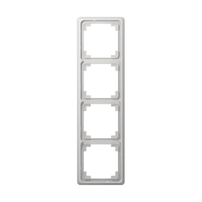 Рамка 4 поста JUNG CD 500, светло-серый, CDP584LG