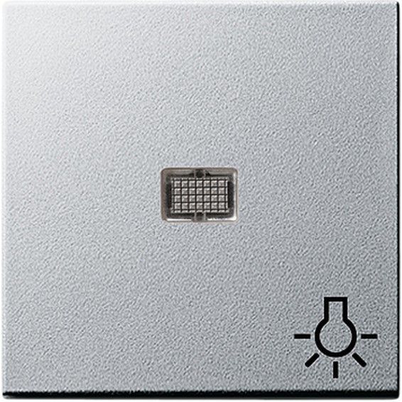 Клавиша с линзой Gira SYSTEM 55, алюминий, 063026, G063026