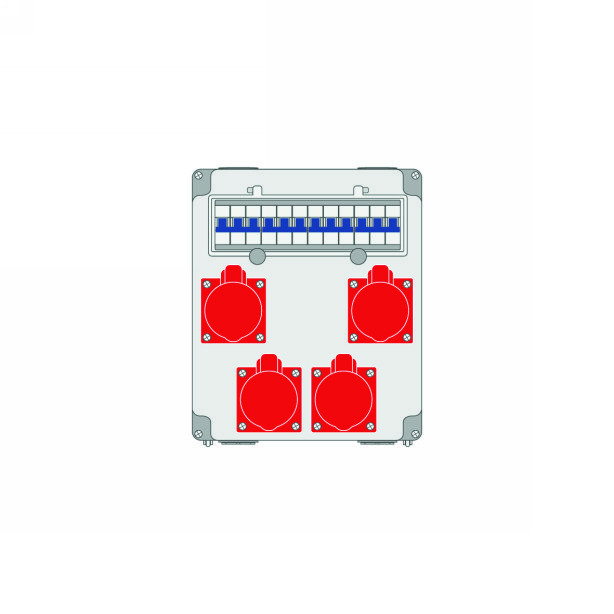 Силовая комбинация 260x319x146 mm, готовая к подключению, IP44, Z 60.22