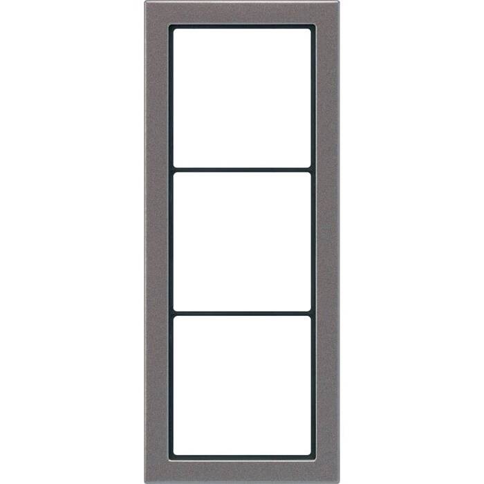 Рамка 3 поста JUNG FD DESIGN, антрацит, FDAL2983AN