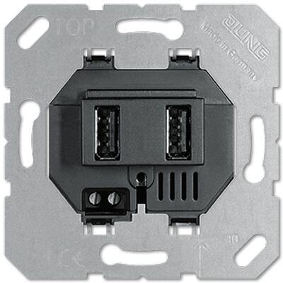 Розетка 2xUSB JUNG МЕХАНИЗМЫ JUNG, USB21-2