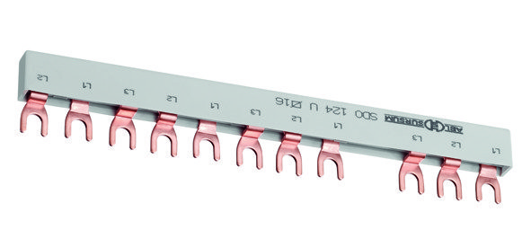 Соединительная шина, 3-фазн. для установки УЗО, 16 мм², 11-пол., вилочное исполнение, G31611