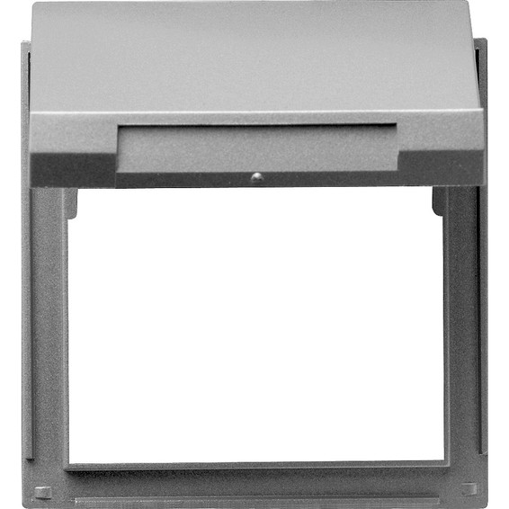 Накладка с крышкой Gira TX 44, алюминий, 065465, G065465