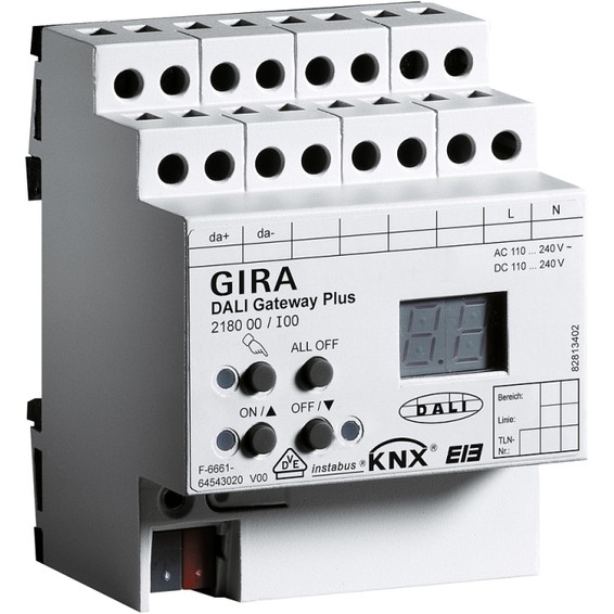 Шлюз DALI instabus KNX/EIB с ручным управлением, G218000