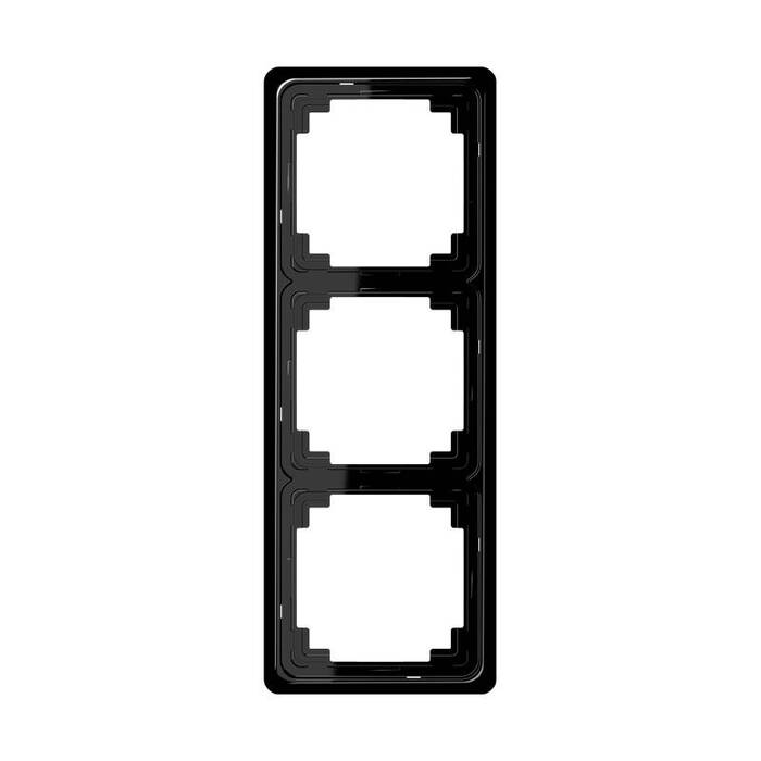Рамка 3 поста JUNG CD 500, черный, CDP583SW
