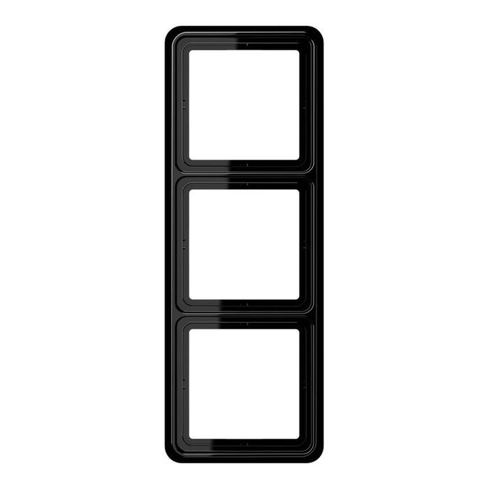Рамка 3 поста JUNG CD 500, черный, CD583SW