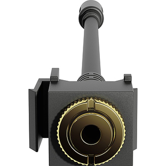 Розетка mini-jack Gira, черный, 574400, G574400