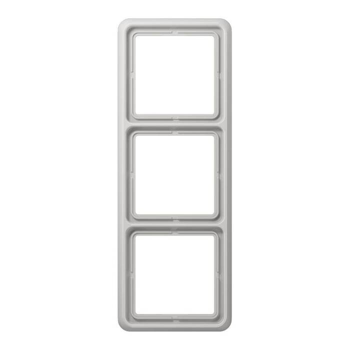 Рамка 3 поста JUNG CD 500, светло-серый, CD583LG