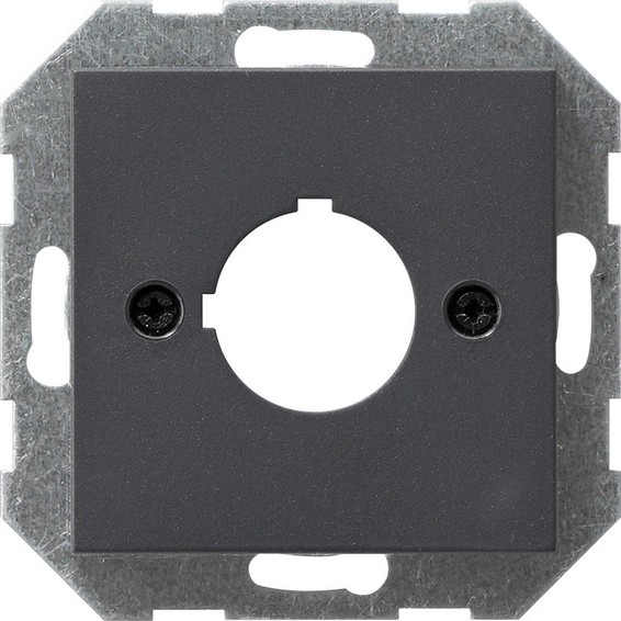 Накладка на мультимедийную розетку Gira SYSTEM 55, антрацит, 027228, G027228
