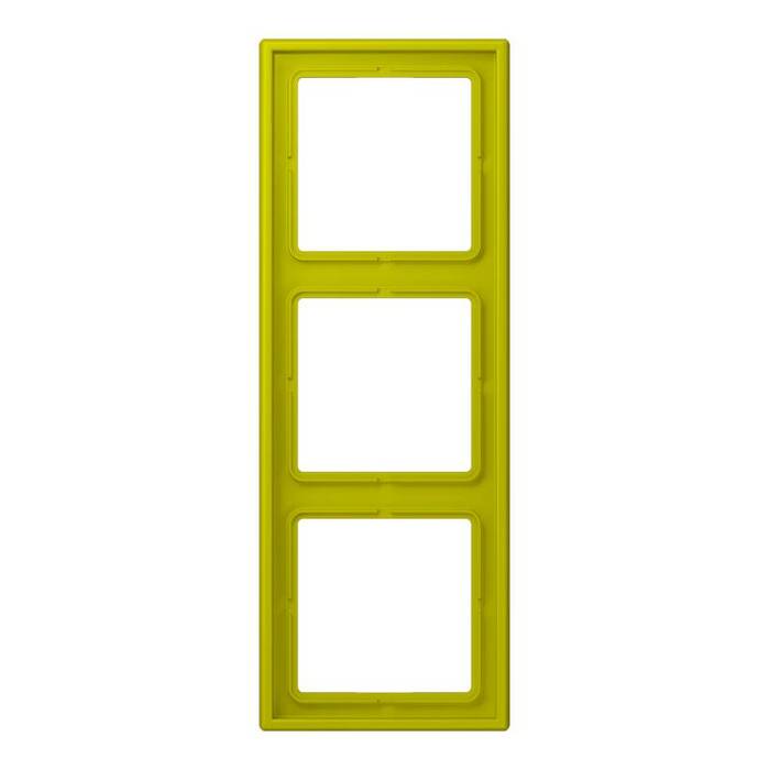 Рамка 3 поста JUNG LS 990, vert olive vif, LC9834320F