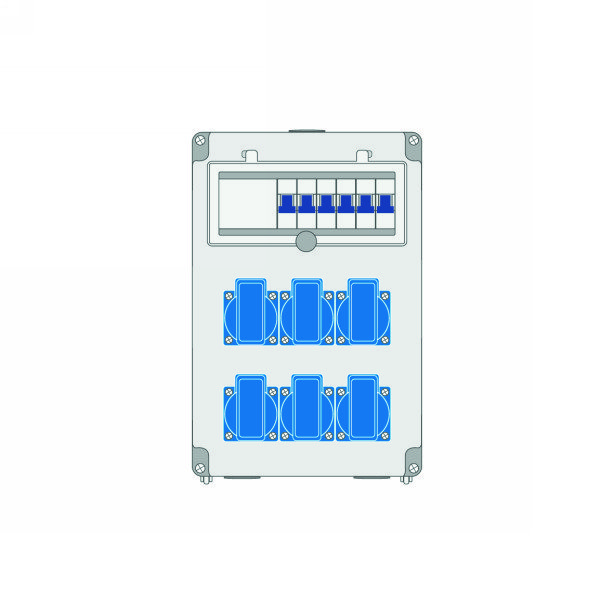 Силовая комбинация 205x320x146 mm, готовая к подключению, IP44, Z 59.09