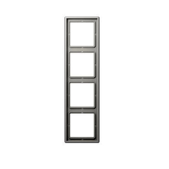 Рамка 4 поста JUNG LS 990, светло-серый, LS984LG
