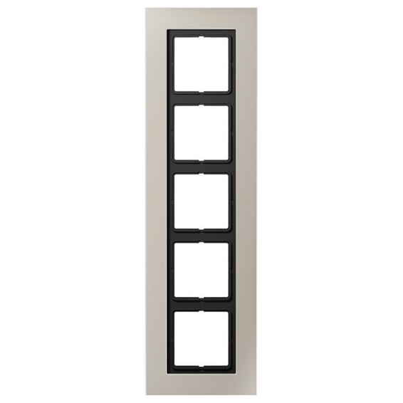 Рамка 5 постов JUNG LS PLUS, стальной, LSP985ES