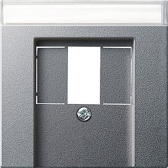 Накладка на аудиорозетку Gira SYSTEM 55, алюминий, 087626, G087626