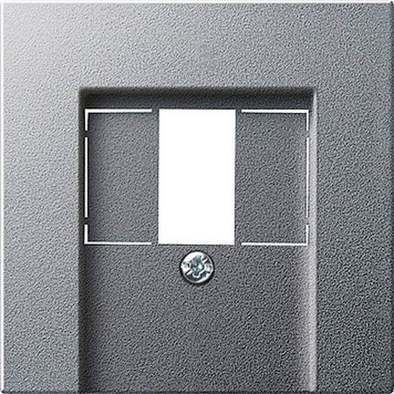 Накладка на аудиорозетку Gira SYSTEM 55, алюминий, 027626, G027626