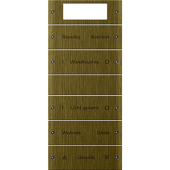 Набор клавиш 5 мест Plus, надп. System 55 бронза, G2145607