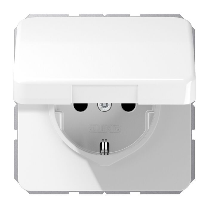Розетка JUNG CD 500, белый, CD1520BFKLWW