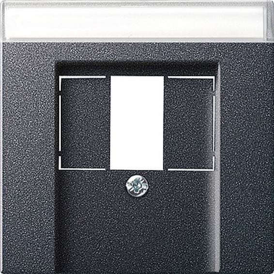 Накладка на аудиорозетку Gira SYSTEM 55, антрацит, 087628, G087628