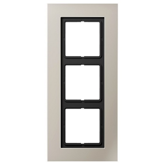 Рамка 3 поста JUNG LS PLUS, стальной, LSP983ES