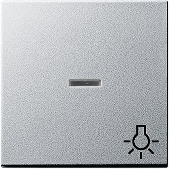 Клавиша с линзой Gira SYSTEM 55, алюминий, 067426, G067426