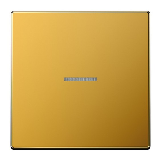 Клавиша с линзой JUNG LS METAL, золотое напыление 24 карата, LS990KO5GGO