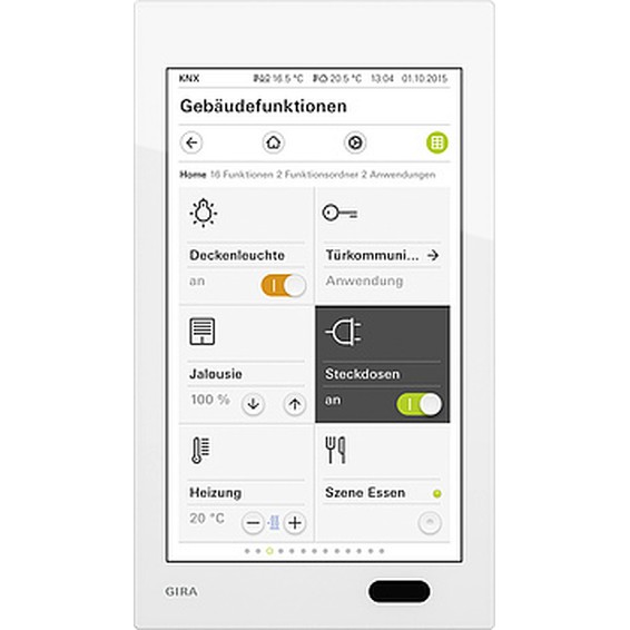 Gira G1 24 В Белое стекло, G207712