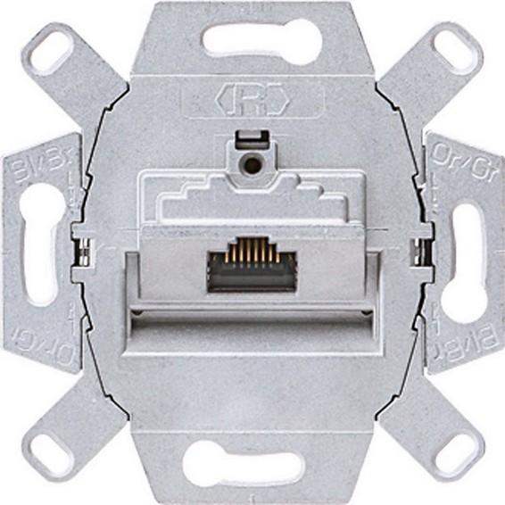 Механизм розетки компьютерная RJ45 Cat.6 JUNG ECO PROFI, EPUAE8UPOK6US