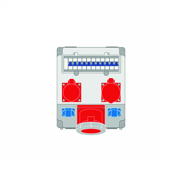 Силовая комбинация 260x319x146 mm, готовая к подключению, IP44, Z 60.06