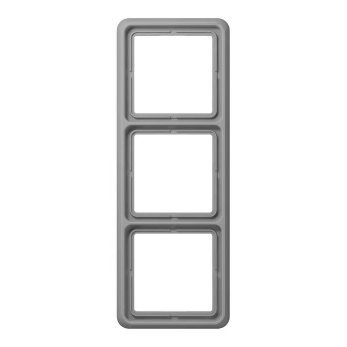 Рамка 3 поста JUNG CD 500, серый, CD583GR