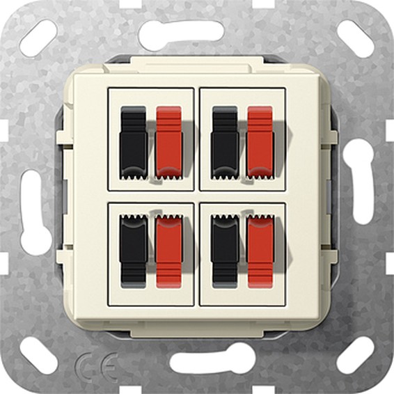 Аудио-розетка Gira SYSTEM 55, бежевый, 569401, G569401