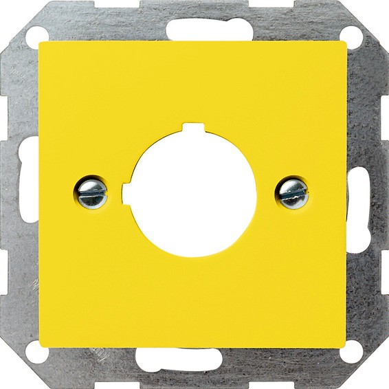 Накладка на мультимедийную розетку Gira SYSTEM 55, желтый, 027102, G027102
