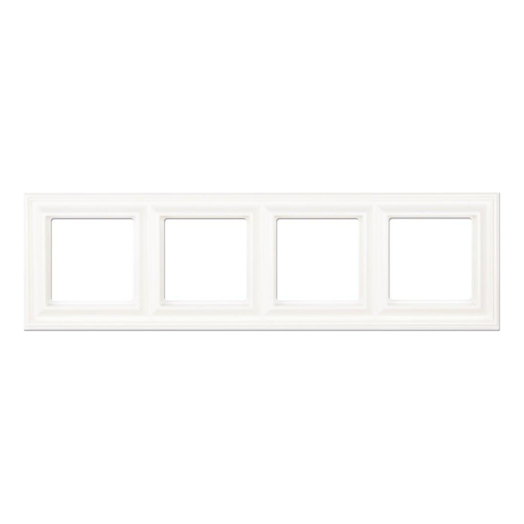 Рамка 4 поста JUNG ECOPROFI DECO, белый, EPD484WW