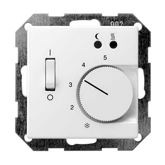 Накладка на термостат Gira SYSTEM 55, белый глянцевый, 149403, G149403