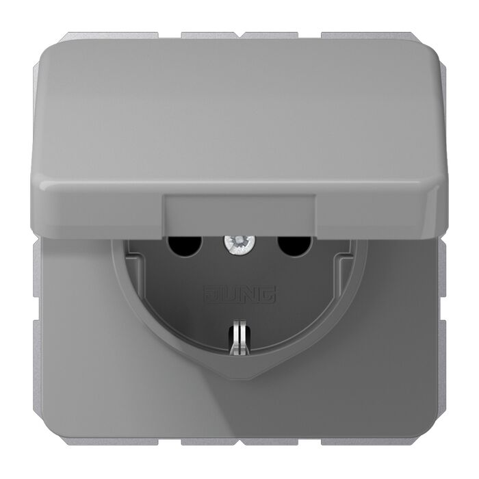 Розетка JUNG CD 500, серый, CD1520BFKLGR
