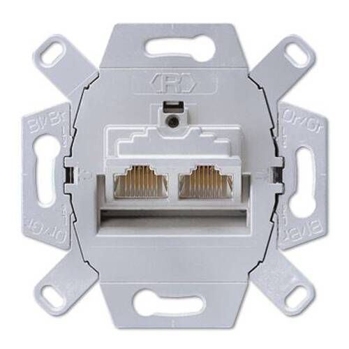 Механизм розетки компьютерная RJ45 Cat.6 JUNG МЕХАНИЗМЫ JUNG, UAE8-8UPOK6E