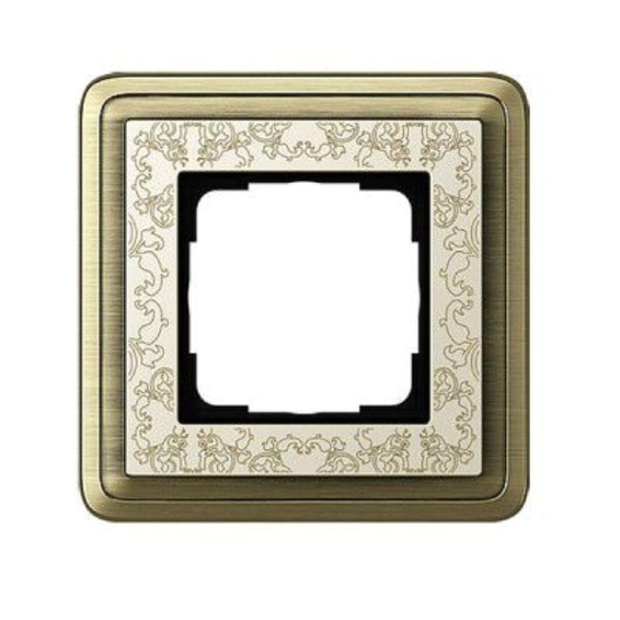 Рамка 1 пост Gira CLASSIX ART, бронзовый, 0211663, G0211663