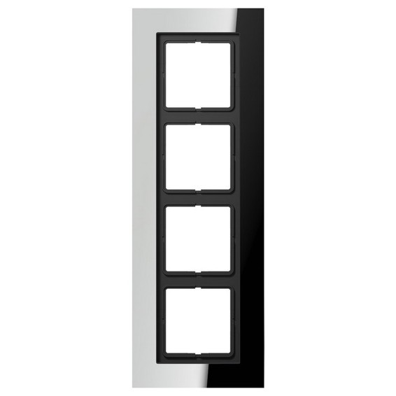 Рамка 4 поста JUNG LS PLUS, хром, LSP984GCR