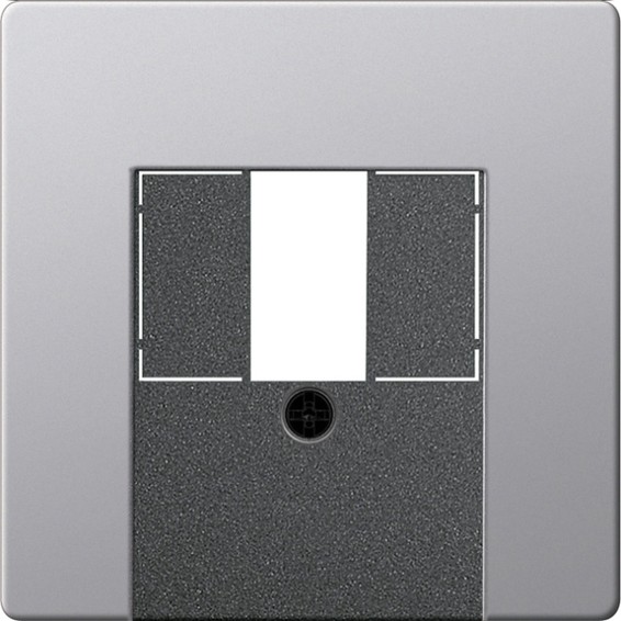 Накладка на аудиорозетку Gira SYSTEM 55, алюминий, 0276203, G0276203