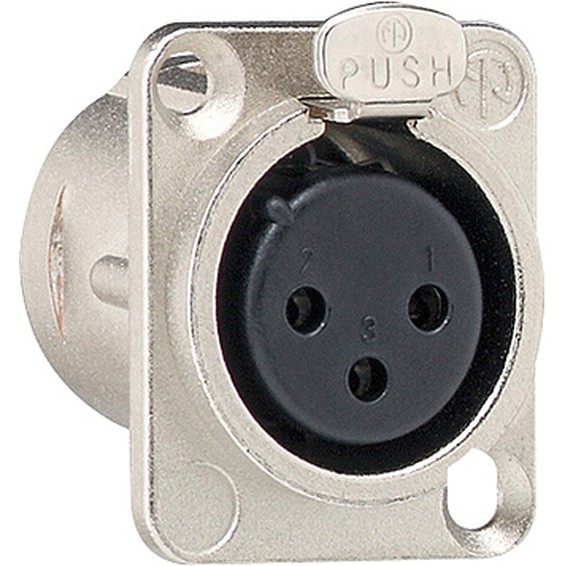 Розетка XLR Gira, черный, 003600, G003600