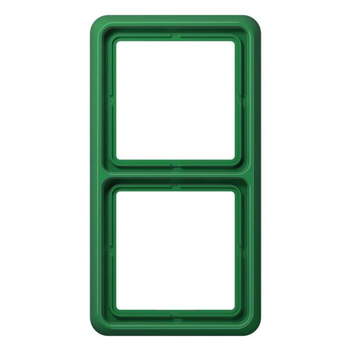 Рамка 2 поста JUNG CD 500, зеленый, CD582GN