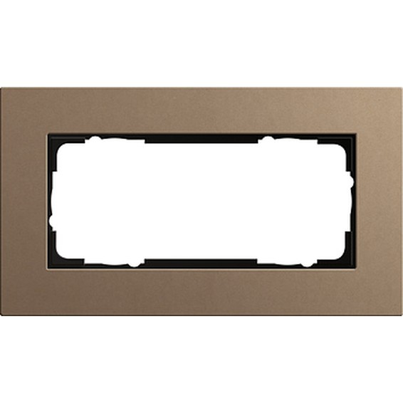 Рамка 2 поста Gira ESPRIT, светло-коричневый, 1002221, G1002221