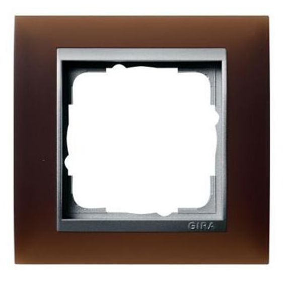 Рамка 1 пост Gira EVENT, темно-коричневый матовый, 021159, G021159