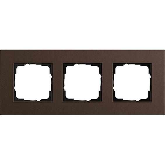 Рамка 3 поста Gira ESPRIT, коричневый, 0213223, G0213223