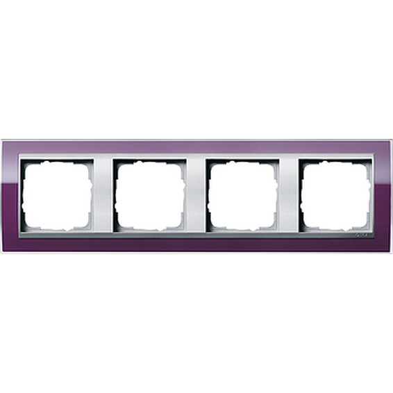 Рамка 4 поста Gira EVENT CLEAR, темно-фиолетовый глянцевый, 0214756, G0214756