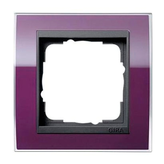 Рамка 1 пост Gira EVENT CLEAR, темно-фиолетовый глянцевый, 0211758, G0211758