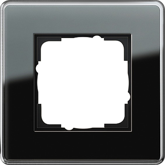 Рамка 1 пост Gira ESPRIT, черное стекло, 0211505, G0211505