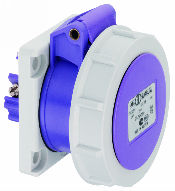 Фланцевая розетка прямая 3P 32A 42V, IP67, F12S654